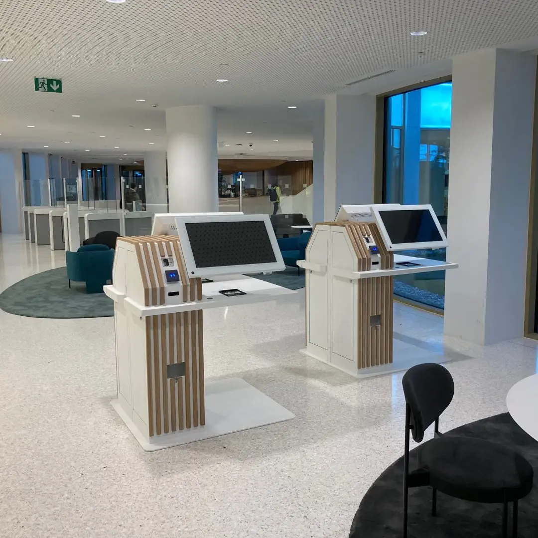 Custom aanmeldzuil BNP Paribas Prestop
