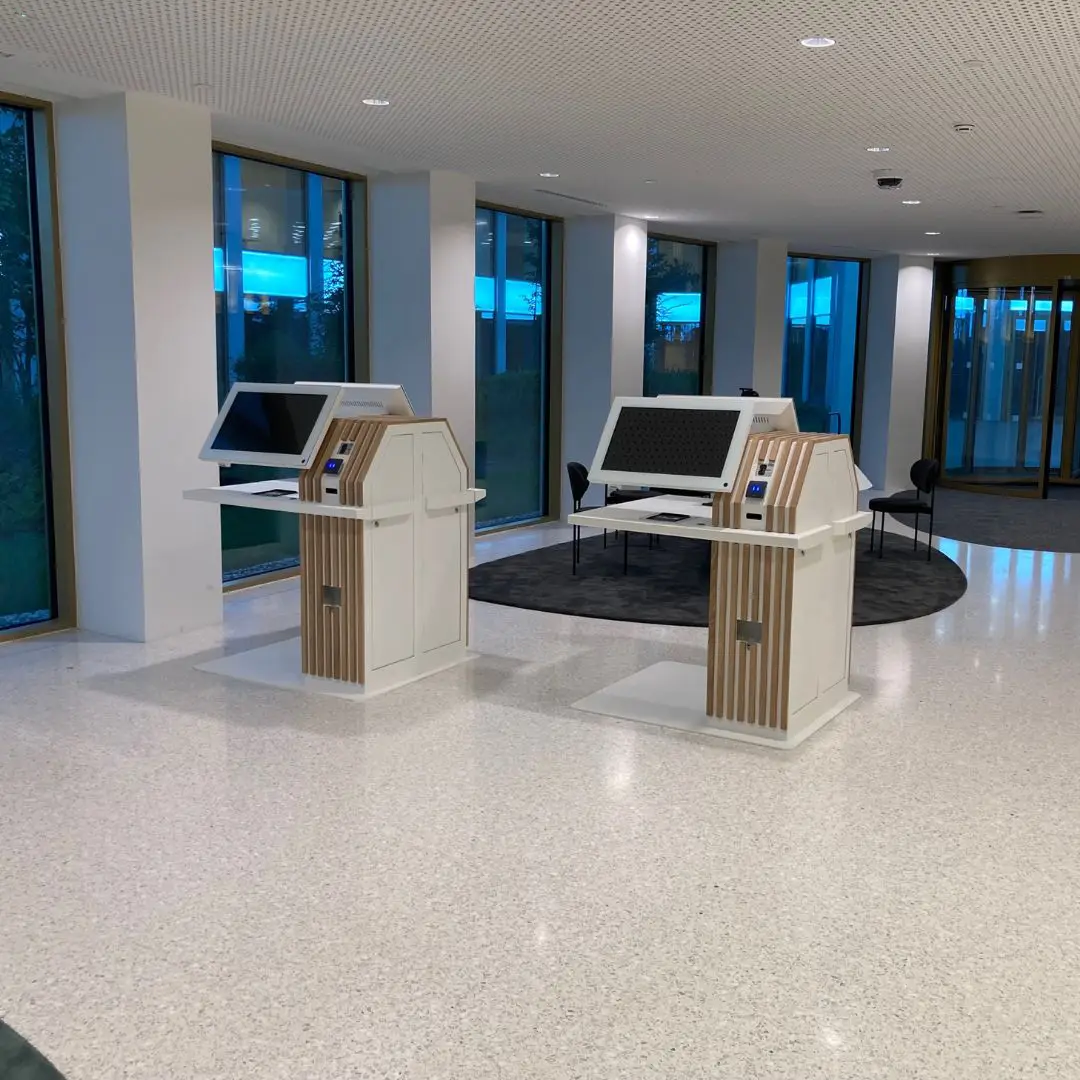 Custom aanmeldzuil BNP Paribas Prestop
