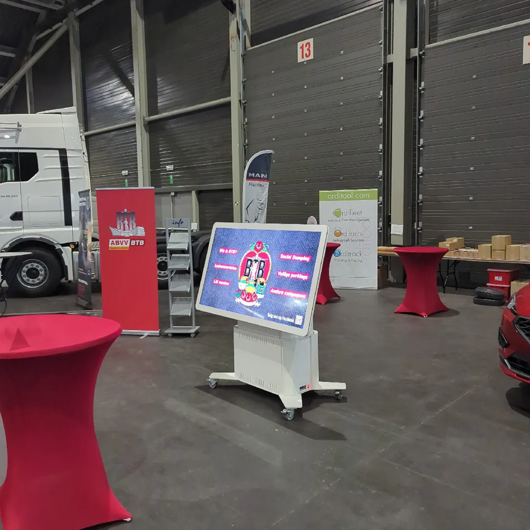 Prestop touchtafel op de beursvloer