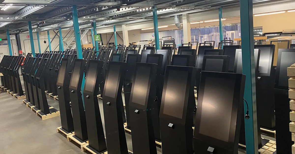 Bestelzuilen Prestop Bijenkorf assemblageruimte