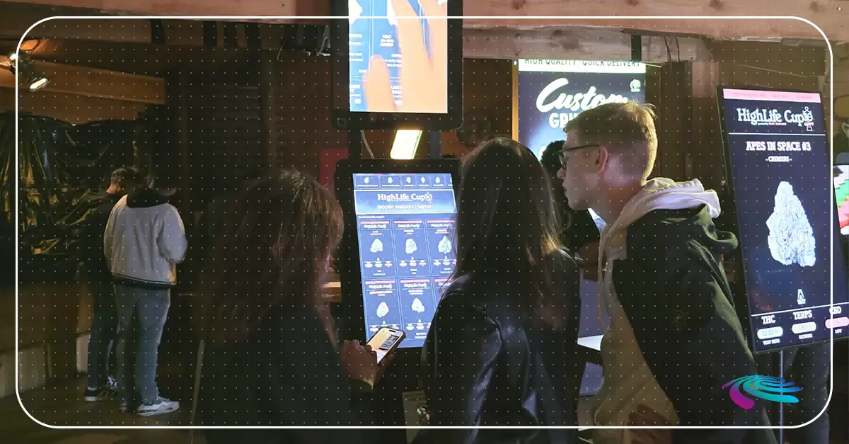 Video Canna kiosks bij evenement Delta 9 Analytics voor coffeeshops