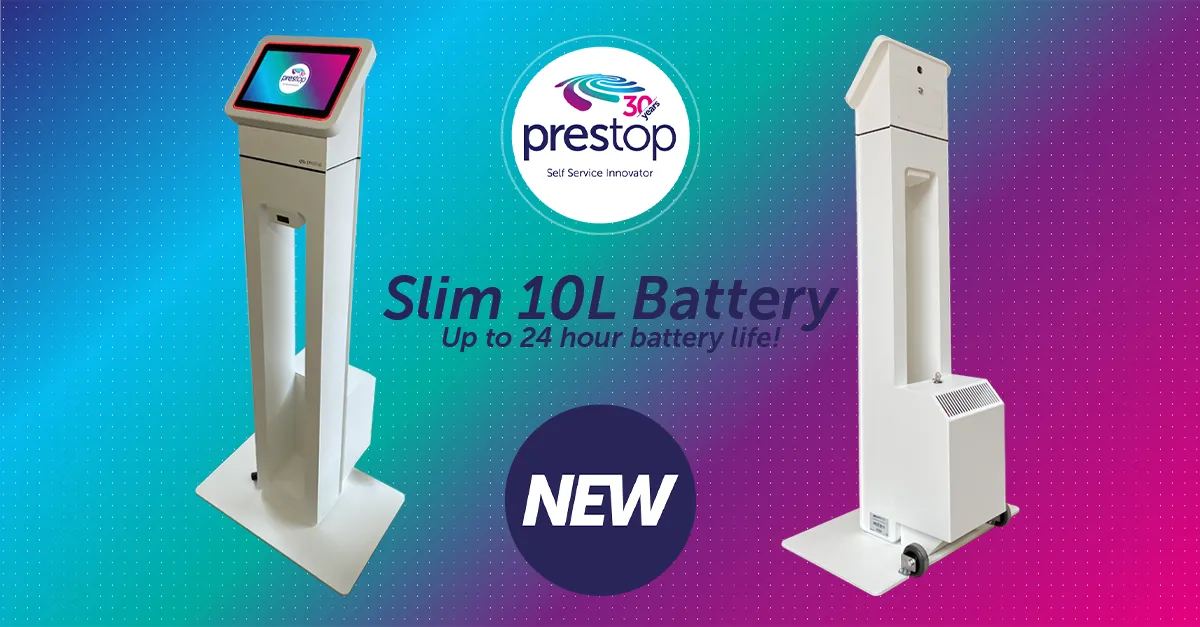 Nieuw: Slim aanmeldzuil met accu voor efficiënt bezoekersbeheer