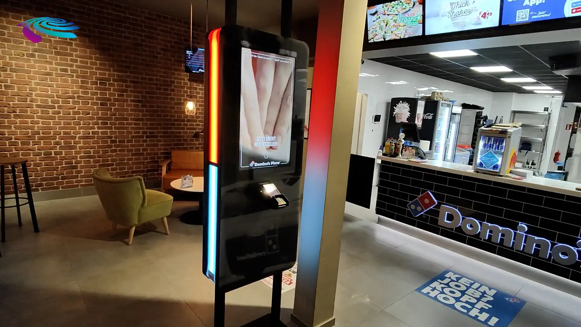 Prestop Self-Service Kiosk Domino's Pizza installatievideo