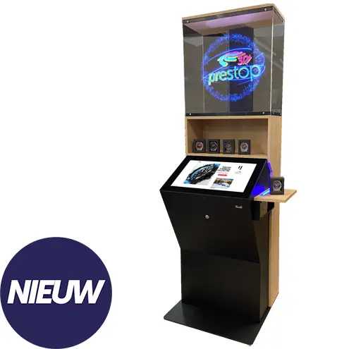 Prestop Eminent 24L x HYPERVSN RFID hologram kiosk