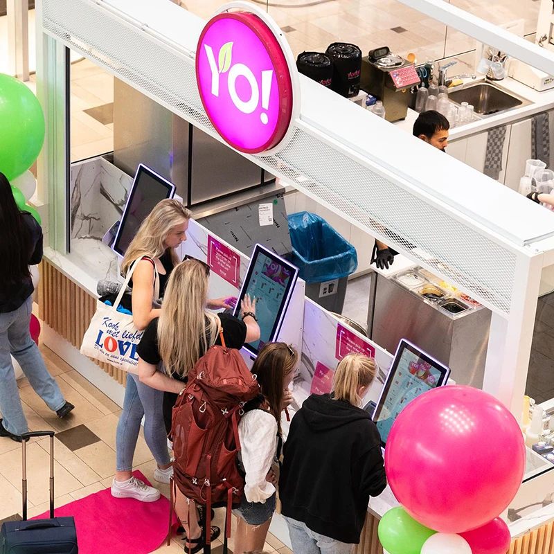 Yoyo fresh tea bestelzuil self-service kiosk