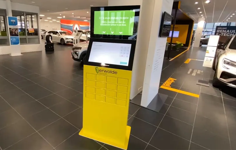 Prestop locker kiosk automative bedrijf