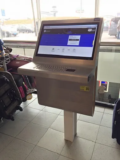 Schiphol informatiezuil Prestop