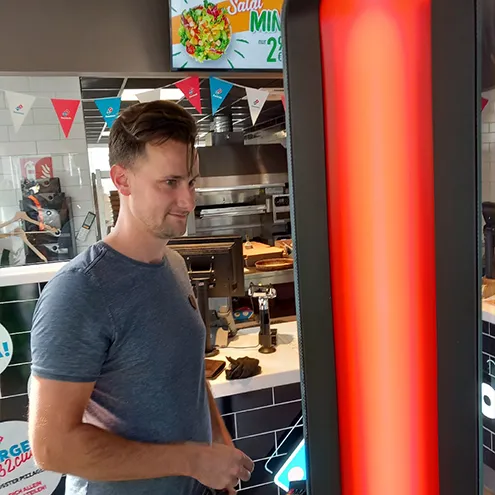 Prestop Self-Service Kiosk Domino's Pizza