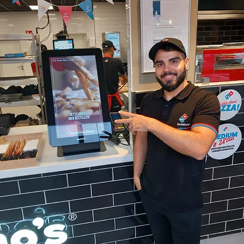 Prestop Self-Service Kiosk Domino's Pizza Counter-Model