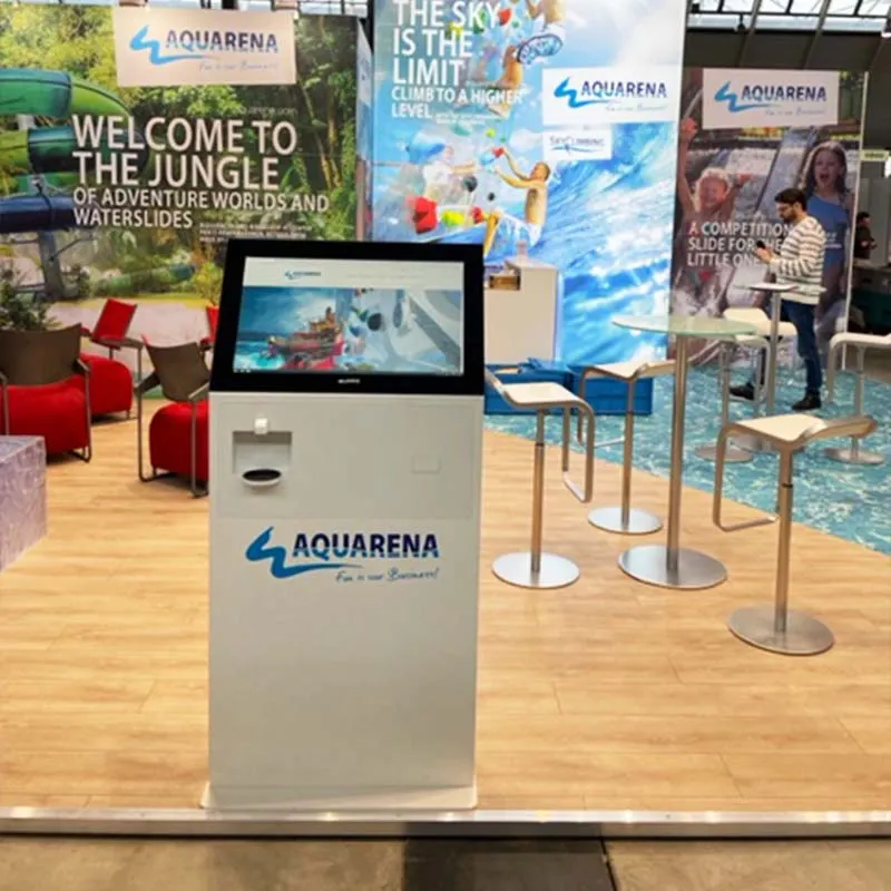 Faircrew Aquarena huren van informatiezuil