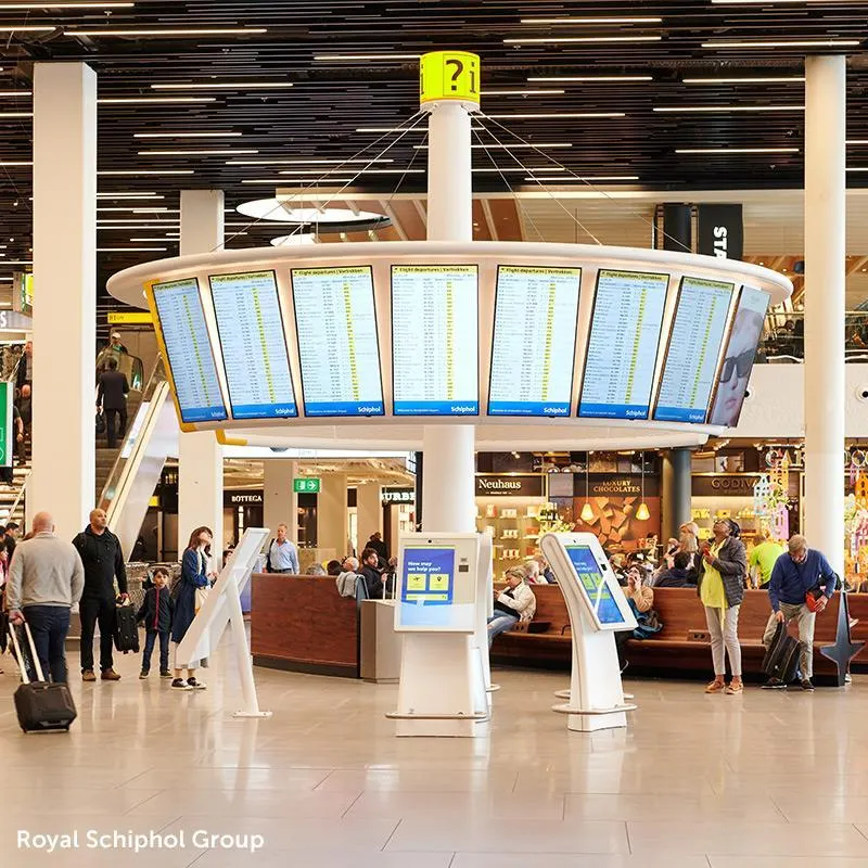 Prestop custom self-service units manufacturer Schiphol International Airport