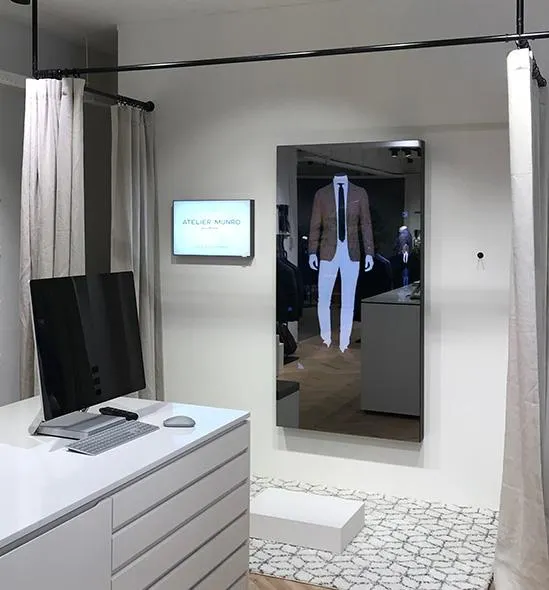 Interactieve paskamer spiegel 