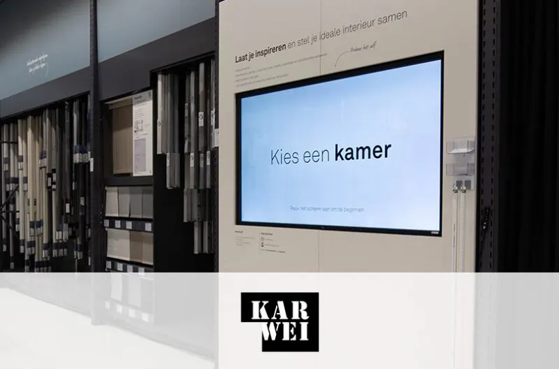 Inbouwtouchscreen scherm wand karwei