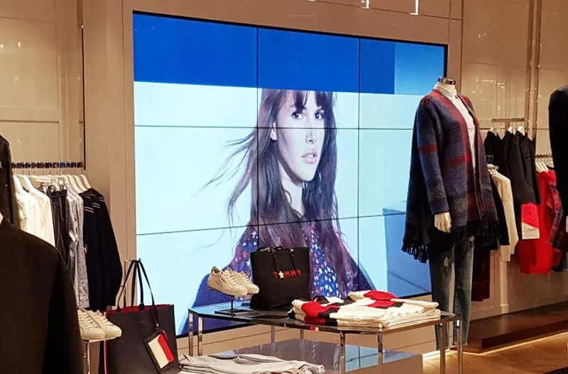 Tommy Hilfiger videowall Prestop