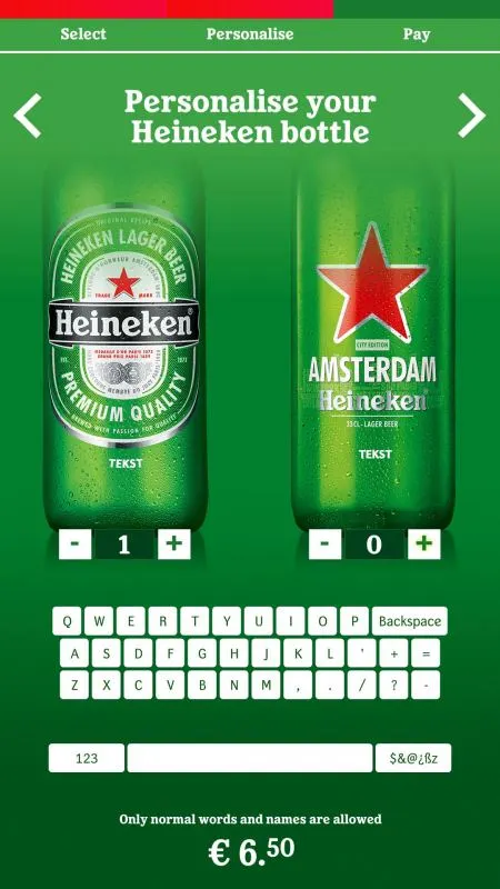 Omnivision Bottle Your Own Heineken Experience software