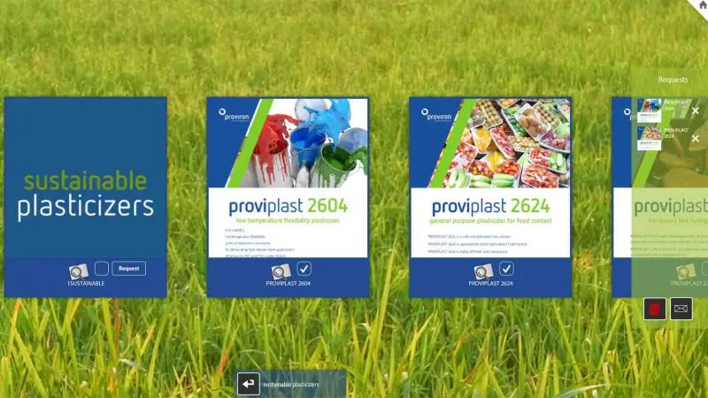 screenshot Omnitapps presentatie brochure Proviron
