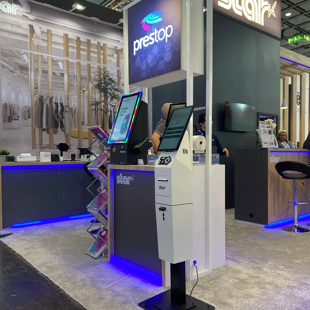 Prestop sluit EuroShop 2026 succesvol af: grote interesse in selfservice kiosken en digitale retailoplossingen