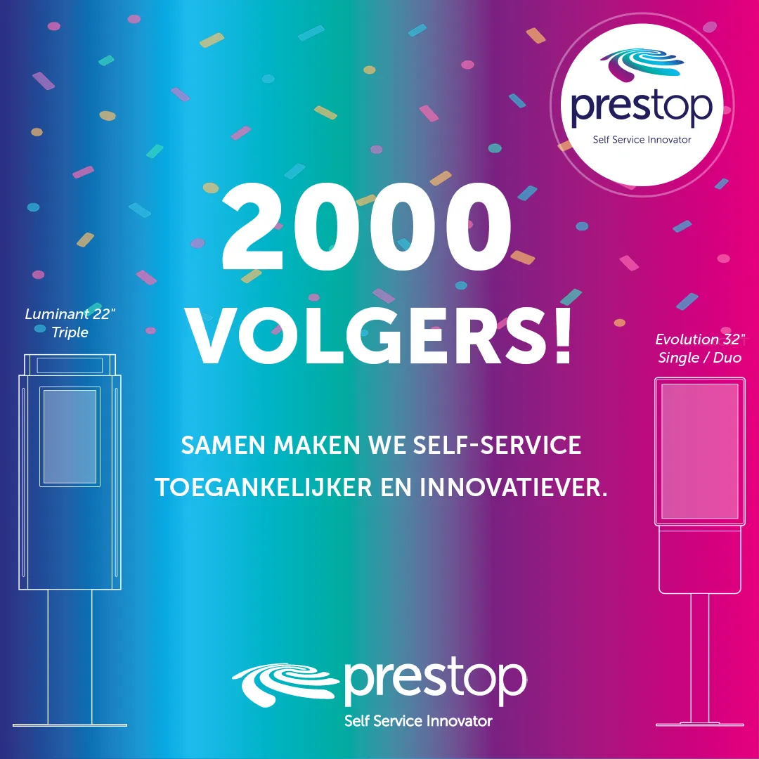 Prestop bereikt 2000 volgers op LinkedIn