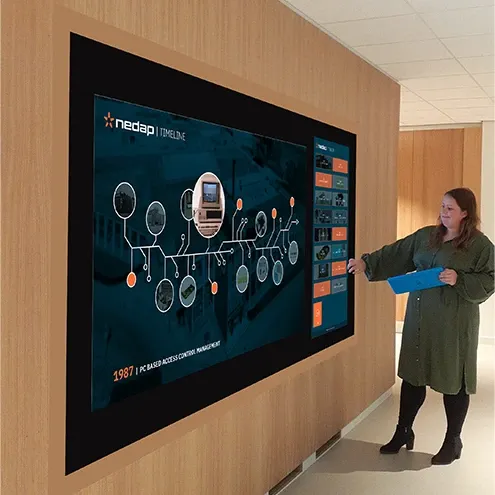 Hyperscreen videowall geïnstalleerd in Experience Center van Nedap