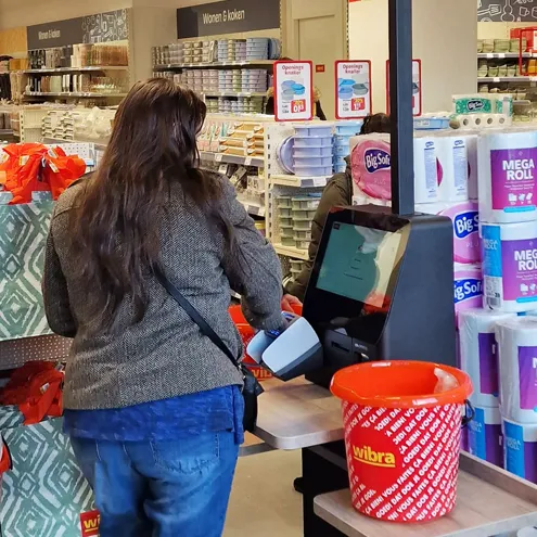 Wibra trots op zelfscankassa in nieuwe winkel Den Bosch