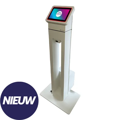 Nieuw: Slim aanmeldzuil met accu voor efficiënt bezoekersbeheer