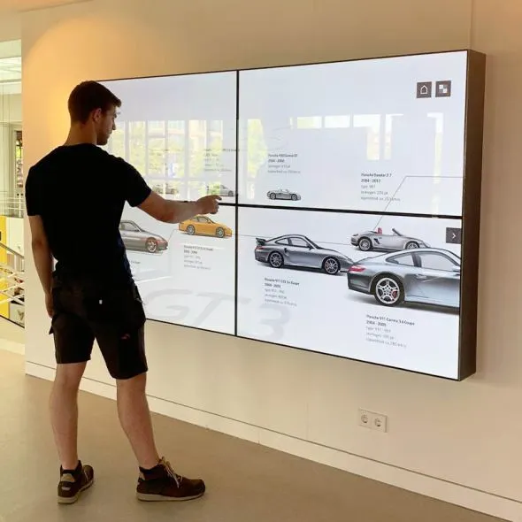 Interactieve videowall voor Porsche