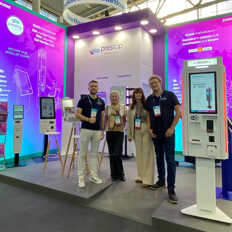 Prestop introduceert EAA‑conforme selfservice-innovaties op ISE 2026