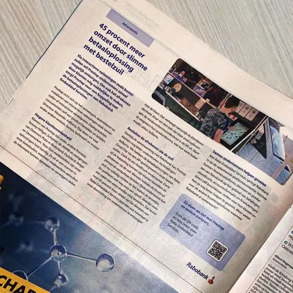 Prestop en Rabobank vandaag in Het Financieele Dagblad!