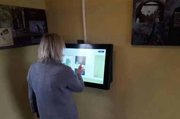 Touchscreen met webcam voor Landschap Noord-Holland