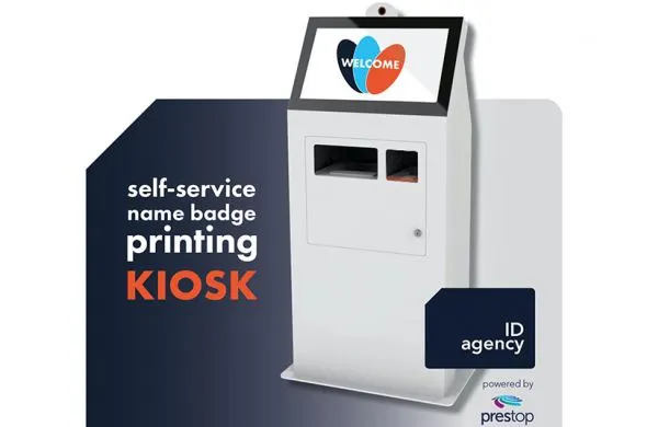 Nieuwe self service zuil ontwikkeld met naambadge printer