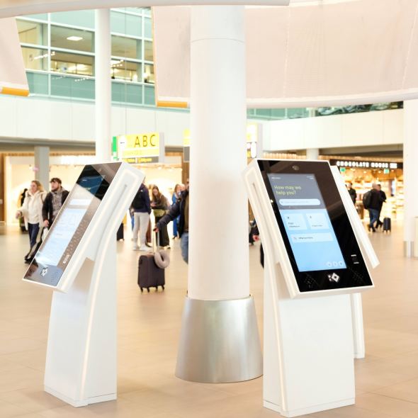 Prestop kioskoplossingen voor de luchthaven van de toekomst