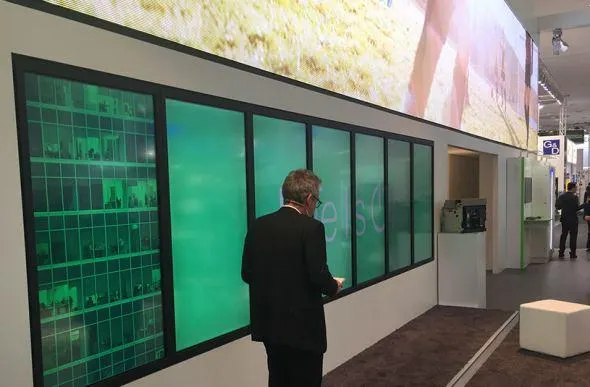 Videowall voor Schneider Electric bij Hannover Messe