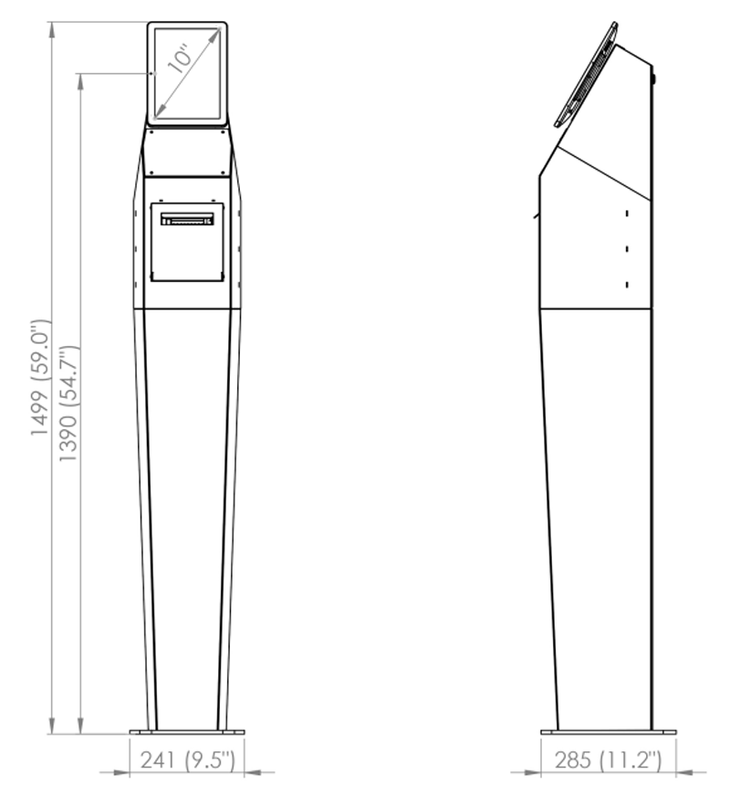 Kiosk Evolution 10" P LED PAY 