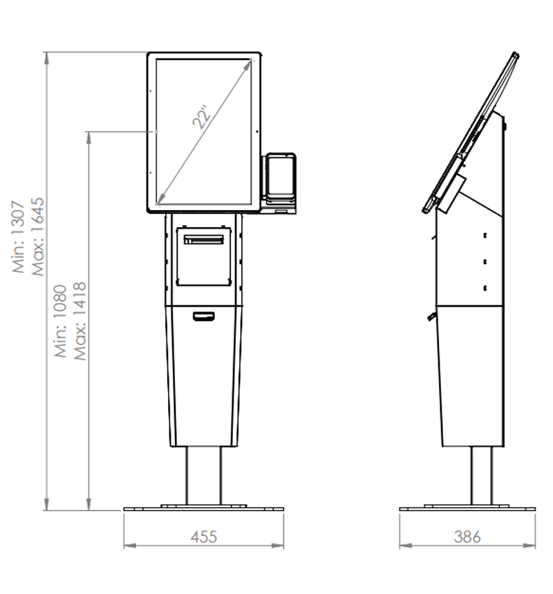 Kiosk Evolution 15" P LED PAY HIGH LOW 
