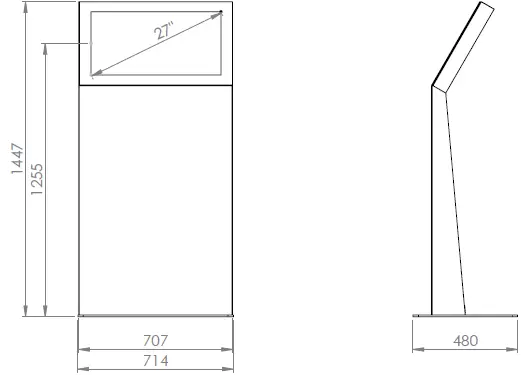 Kiosk Eminent 27" L 