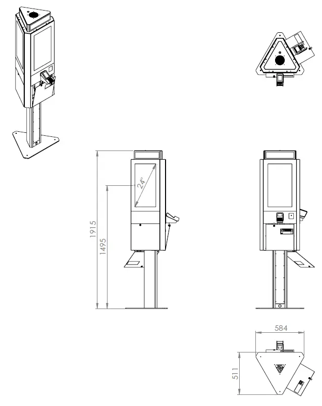 Kiosk Luminant 24" P Triple 