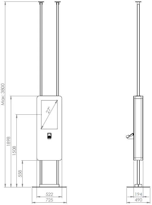 Kiosk Luminant 27" P DUO NT 